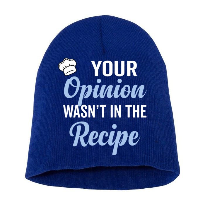 Your Opinion Wasnt In The Recipe Korean Bibimbap Great Gift Short Acrylic Beanie