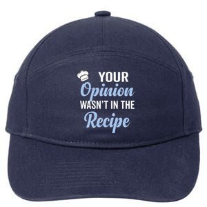 Your Opinion Wasnt In The Recipe Korean Bibimbap Great Gift 7-Panel Snapback Hat