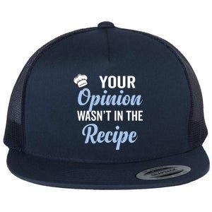 Your Opinion Wasnt In The Recipe Korean Bibimbap Great Gift Flat Bill Trucker Hat