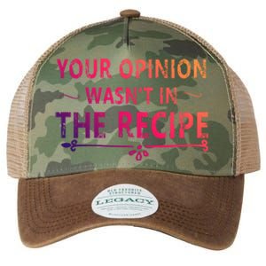 Your Opinion Wasnt In The Recipe Korean Bulgogi Cool Gift Legacy Tie Dye Trucker Hat