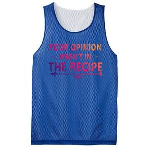 Your Opinion Wasnt In The Recipe Korean Bulgogi Cool Gift Mesh Reversible Basketball Jersey Tank