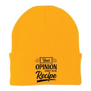 Your Opinion Wasnt In The Recipe Korean Chicken Cool Gift Knit Cap Winter Beanie