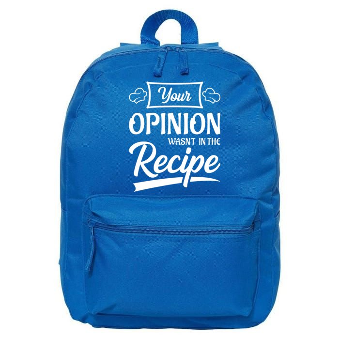 Your Opinion Wasnt In The Recipe Korean Chicken Cool Gift 16 in Basic Backpack