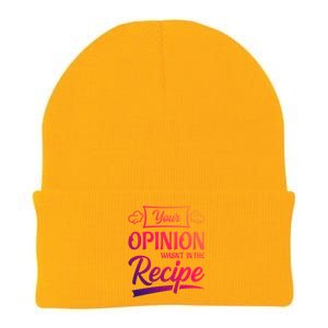 Your Opinion Wasnt In The Recipe Korean Chicken Great Gift Knit Cap Winter Beanie