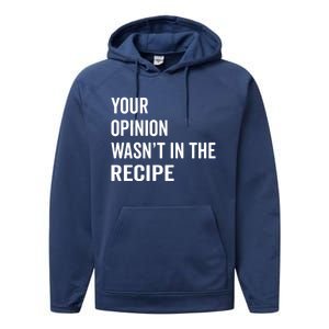 Your Opinion Wasnt In The Recipe Korean Tteokbokki Gift Performance Fleece Hoodie