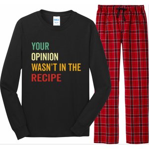 Your Opinion Wasnt In The Recipe Korean Tteokbokki Gift Long Sleeve Pajama Set