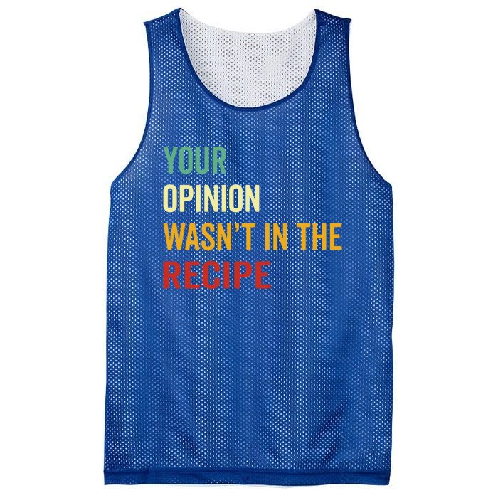 Your Opinion Wasnt In The Recipe Korean Tteokbokki Gift Mesh Reversible Basketball Jersey Tank