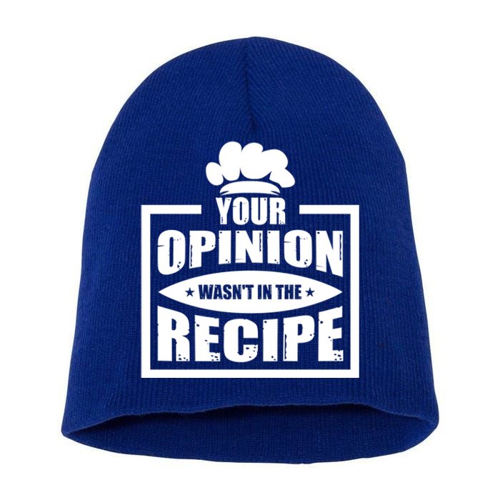 Your Opinion Wasnt In The Recipe Cleaning Dishwasher Meaningful Gift Short Acrylic Beanie