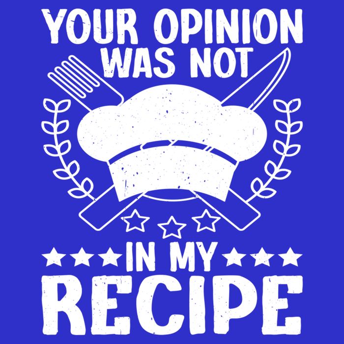 Your Opinion Was Not In My Recipe Gift Stripe Pom Pom Beanie