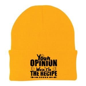 Your Opinion Wasnt In The Recipe Coffee Latte Gift Knit Cap Winter Beanie