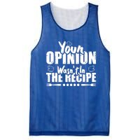 Your Opinion Wasnt In The Recipe Coffee Latte Gift Mesh Reversible Basketball Jersey Tank