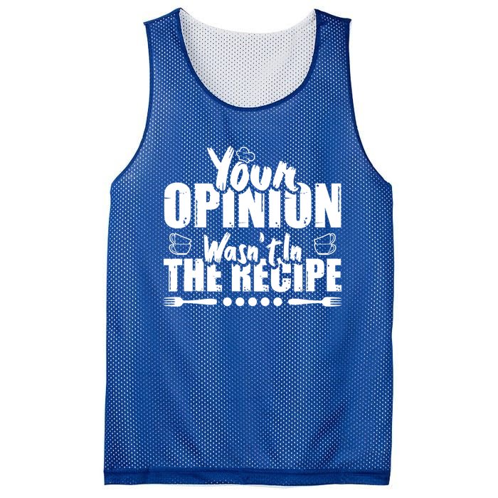 Your Opinion Wasnt In The Recipe Coffee Latte Gift Mesh Reversible Basketball Jersey Tank