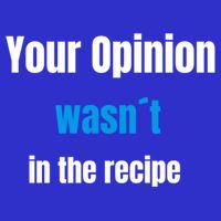 Your Opinion Wasnt In The Recipe Gift 16 in Basic Backpack