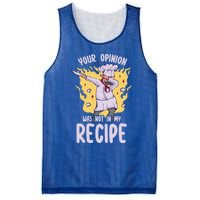 Your Opinion Was Not In My Recipe Dabbing Cooking Chef Gift Mesh Reversible Basketball Jersey Tank