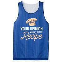 Your Opinion Wasn’t In The Recipe Gift For Cooking Chef Gift Mesh Reversible Basketball Jersey Tank