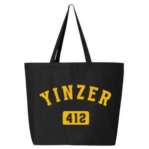 Yinzer Pittsburgh 412 Yinz Pennsylvania Gift 25L Jumbo Tote