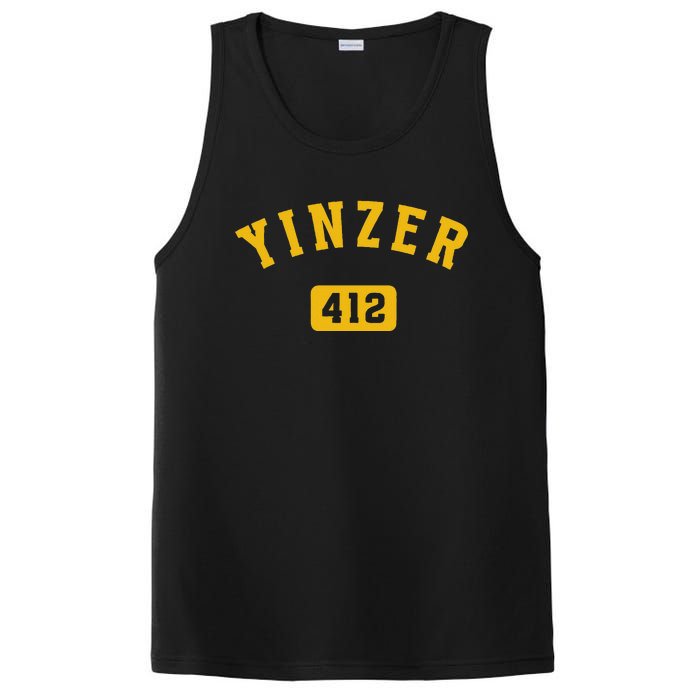 Yinzer Pittsburgh 412 Yinz Pennsylvania Gift PosiCharge Competitor Tank