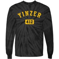 Yinzer Pittsburgh 412 Yinz Pennsylvania Gift Tie-Dye Long Sleeve Shirt