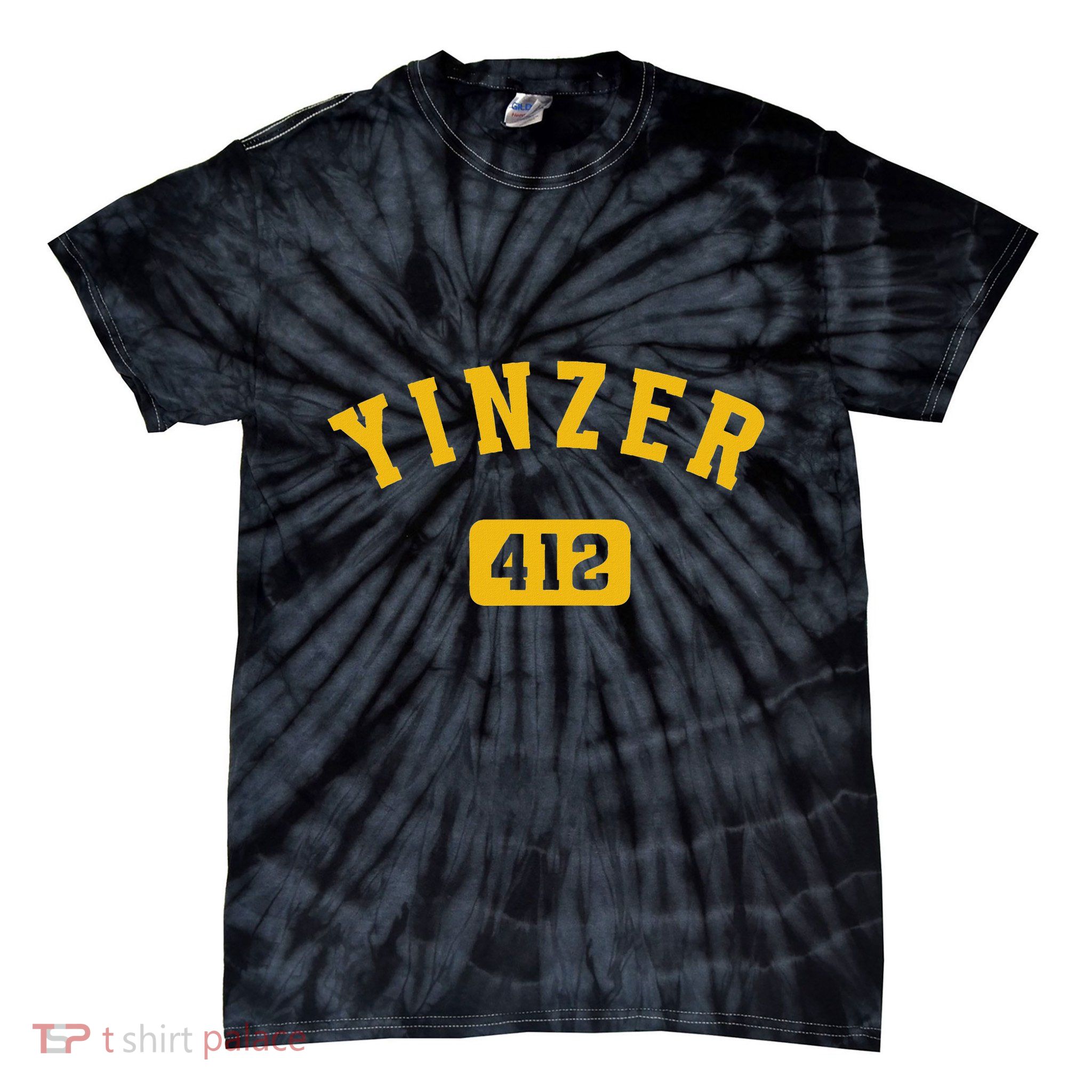 Yinzer Pittsburgh 412 Yinz Pennsylvania Gift Tie-Dye T-Shirt