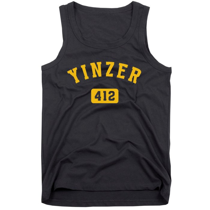 Yinzer Pittsburgh 412 Yinz Pennsylvania Gift Tank Top