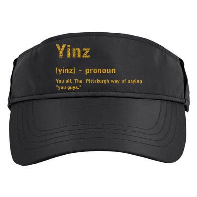 Yinz Pittsburgh 412 Steel City Yinzers Pittsburghese Adult Drive Performance Visor