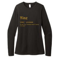 Yinz Pittsburgh 412 Steel City Yinzers Pittsburghese Womens CVC Long Sleeve Shirt