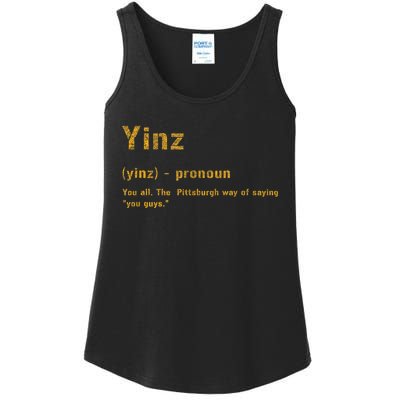 Yinz Pittsburgh 412 Steel City Yinzers Pittsburghese Ladies Essential Tank