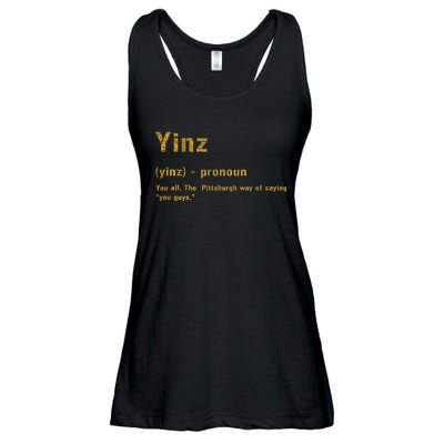 Yinz Pittsburgh 412 Steel City Yinzers Pittsburghese Ladies Essential Flowy Tank