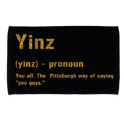Yinz Pittsburgh 412 Steel City Yinzers Pittsburghese Microfiber Hand Towel