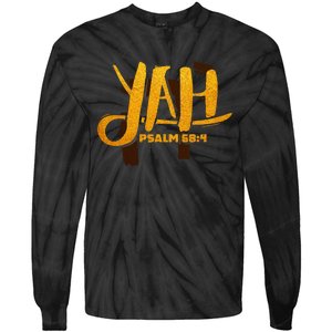 Yah Psalm 684 Hebrew Israelite Yahweh Yhwh Tie-Dye Long Sleeve Shirt