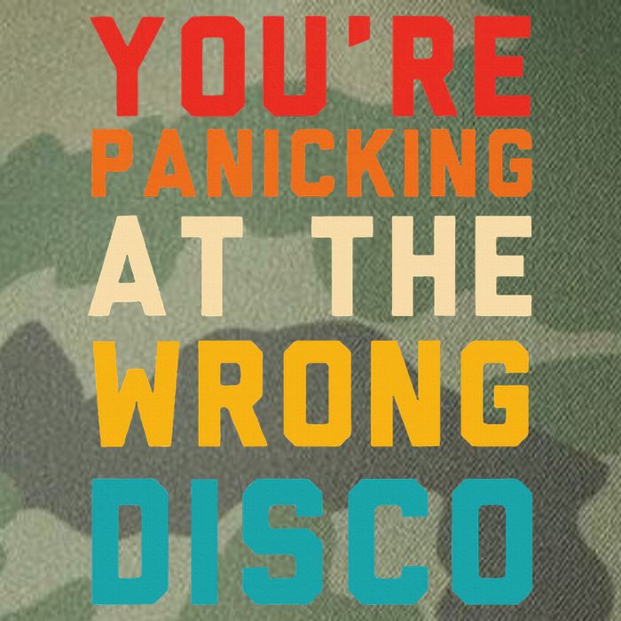 YouRe Panicking At The Wrong Disco Retro Legacy Tie Dye Trucker Hat