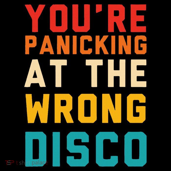 YouRe Panicking At The Wrong Disco Retro Drawstring Bag