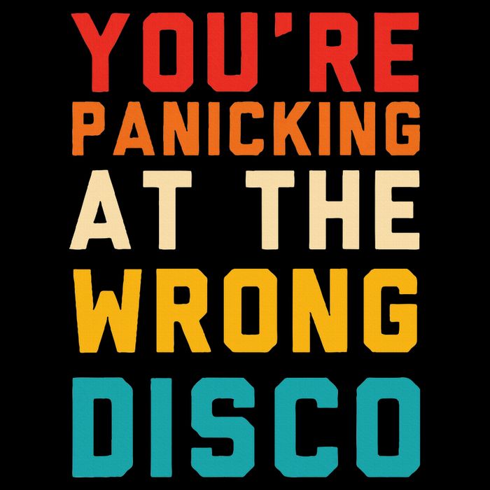 YouRe Panicking At The Wrong Disco Retro Crop Top