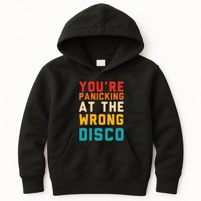 YouRe Panicking At The Wrong Disco Retro Kids Hoodie