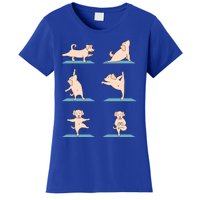 Yoga Poses Dog Yoga Lover Meditating Workout Spiritual Cool Gift Women's T-Shirt