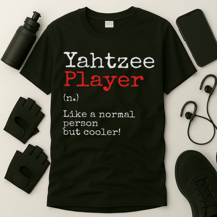 Yahtzee Player Definition Dice Game Game Night T-Shirt