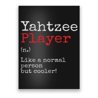Yahtzee Player Definition Dice Game Game Night Poster