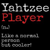 Yahtzee Player Definition Dice Game Game Night Poster