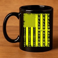 Yellowstone National Park Flag 11oz C Handle Ceramic Mug