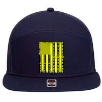 Yellowstone National Park Flag 7 Panel Mesh Trucker Snapback Hat
