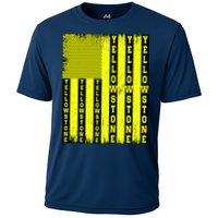 Yellowstone National Park Flag Cooling Performance Crew T-Shirt