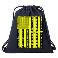 Yellowstone National Park Flag Drawstring Bag