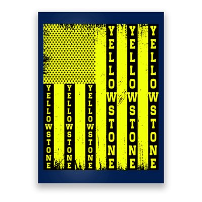 Yellowstone National Park Flag Poster