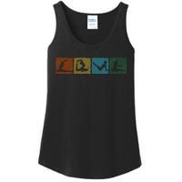 Yoga Poses For Men Women Yoga Lover Retro Meditation Ladies Essential Tank