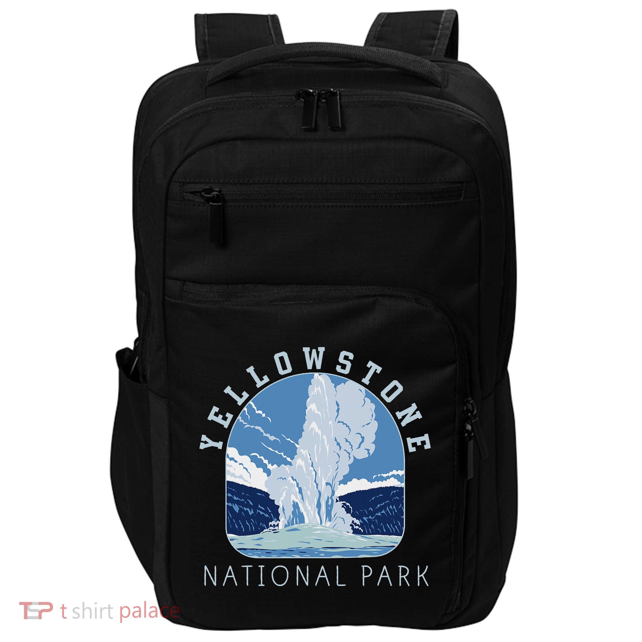 Yellowstone Park Gifts National Park Retro Vintage Old Faithful Gifts  Impact Tech Backpack