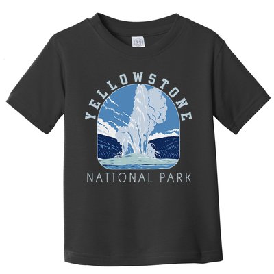 Yellowstone Park Gifts National Park Retro Vintage Old Faithful Gifts  Toddler T-Shirt