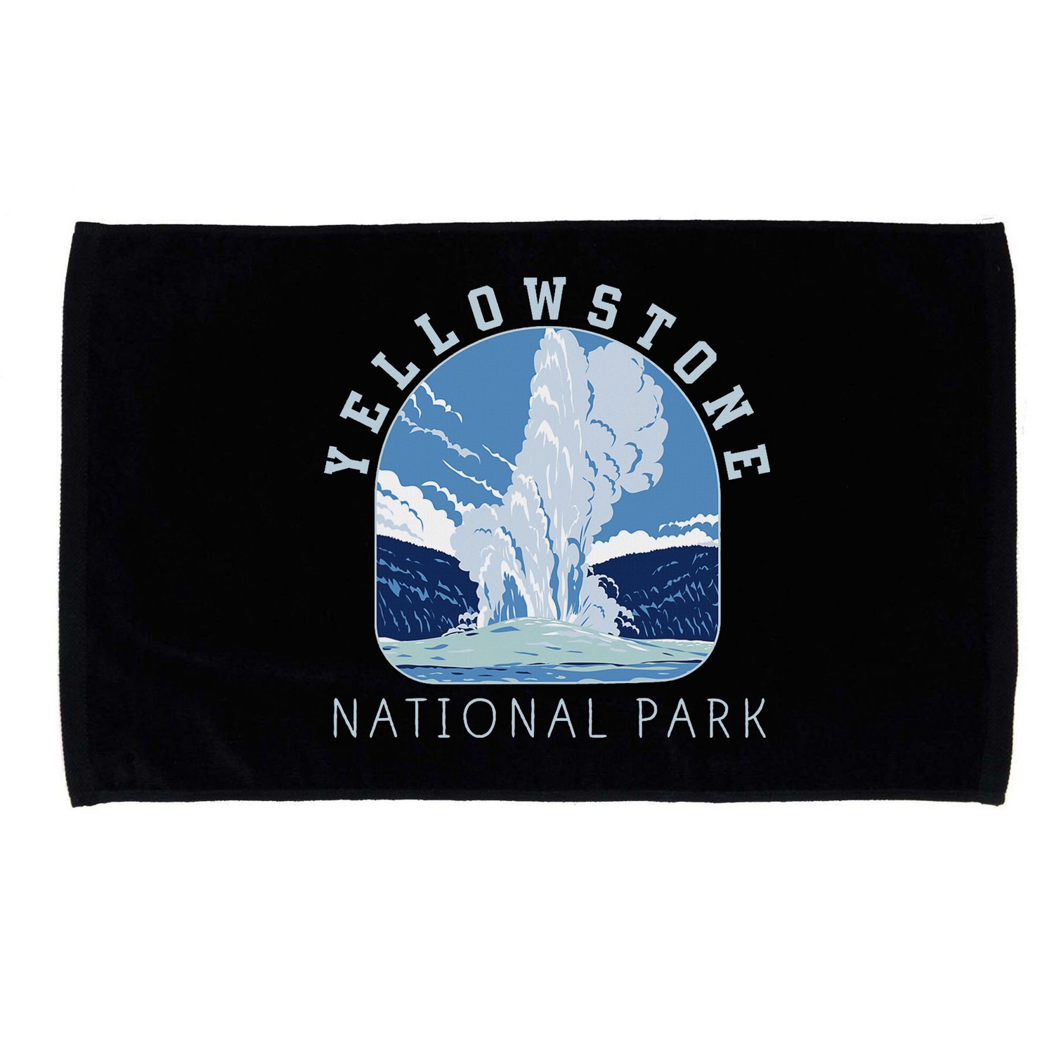Yellowstone Park Gifts National Park Retro Vintage Old Faithful Gifts  Microfiber Hand Towel