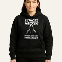 Your Password Is Too Short Ethical Hacker Funny Online Hoodie
