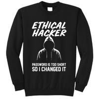 Your Password Is Too Short Ethical Hacker Funny Online Sweatshirt