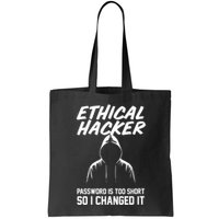 Your Password Is Too Short Ethical Hacker Funny Online Tote Bag